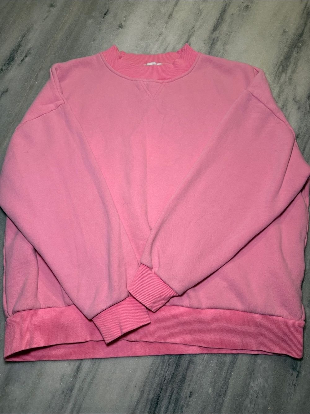 Women's Pink Crewneck Sweatshirt - Relaxed Fit